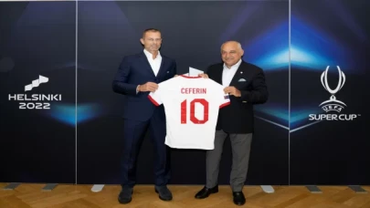 TFF Başkanı Büyükekşi, UEFA Başkanı Ceferin’le bir araya geldi