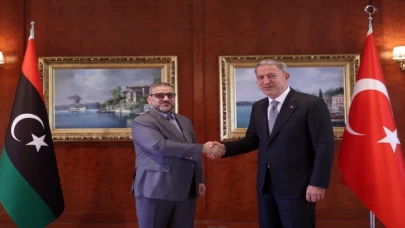 Milli Savunma Bakanı Akar, Libya Yüksek Devlet Konseyi Başkanı ElMeşri ile görüştü