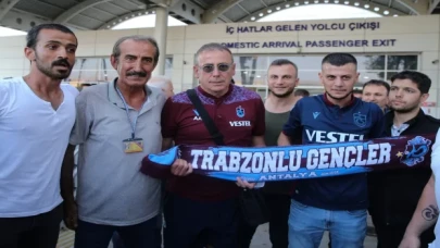 Trabzonspor kafilesi Antalya’ya geldi
