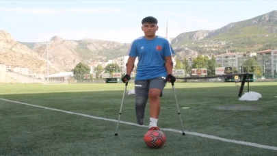 Tren kazasında ayağını kaybeden futbolcu Eren, Ampute Genç Milli Takımı’na seçildi
