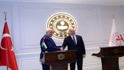 İçişleri Bakanı Soylu, Filistinli mevkidaşı Ziyad Heb erRih ile görüştü