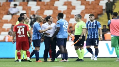 Adana Demirspor Teknik Direktörü Montella ile Balotelli tartıştı