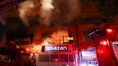 Bayrampaşa’da sanayi sitesinde yangın çıktı