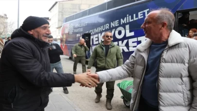 Memleket Partisi Genel Başkanı İnce, Ağrı’da esnafı ziyaret etti