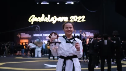 Milli tekvandocu Rukiye Yıldırım, dünya ikincisi oldu