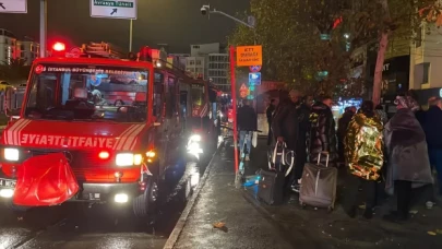 Fatih’te 6 katlı otelde çıkan yangın söndürüldü