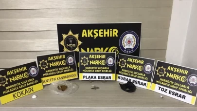 Konya’da uyuşturucu operasyonunda yakalanan iki şüpheli tutuklandı