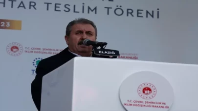BBP Genel Başkanı Destici, Elazığ’daki temel atma töreninde konuştu