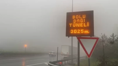 Anadolu Otoyolu ve D100 kara yolu Bolu Dağı kesiminde sis