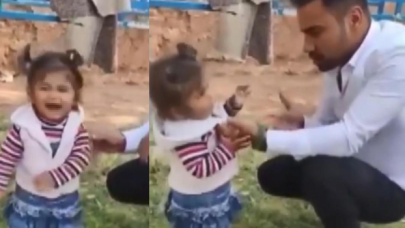 2 yaşındaki yeğenine tokat atıp sigara içirtti