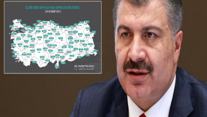 Bakan duyurdu: İşte vaka oranının en çok arttığı ve azaldığı 5 il