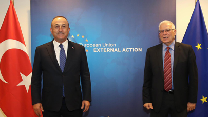 Çavuşoğlu AB Yüksek Temsilcisi Borrell'e görüştü