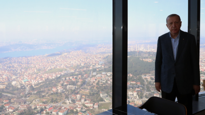 Cumhurbaşkanı Erdoğan, Çamlıca Kulesi'nde incelemelerde bulundu