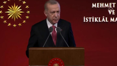 Erdoğan Mehmet Akif Ersoy'u anma programında konuştu