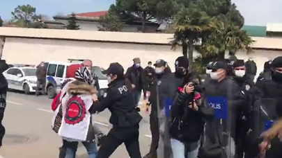 Eylemdeki Migros işçilerine gözaltı