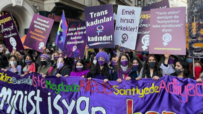 Kadınlar Feminist Gece Yürüyüşünde buluştu...