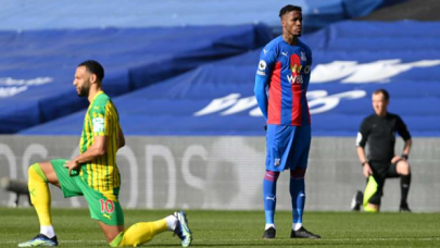 İngiltere Premier Lig'de bir ilk: Wilfred Zaha diz çökmedi