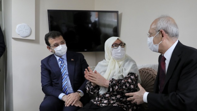 Kılıçdaroğlu ve İmamoğlu'ndan Mahruze Teyze'ye ziyaret