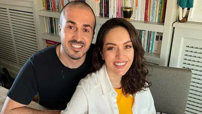 Mustafa Aksakallı'dan Ezgi Mola'ya romantik kutlama