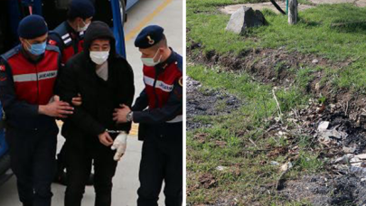 Tartıştığı eşinin üzerine benzin döküp yaktı