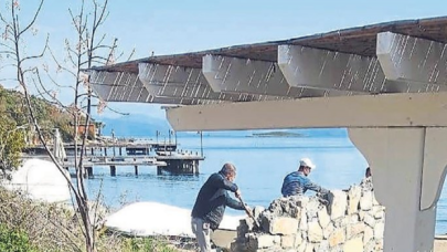 Turgut Yılmaz’ın kaçak duvarı yıkıldı