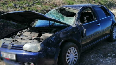 Aksaray'da otomobil devrildi: 1 ölü