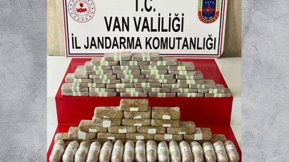 At sırtında 51 kilo eroin ele geçirildi