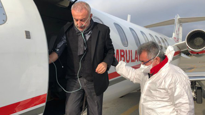 Azerbaycan'da Koronavirüs'e yakalandı, ambulans uçakla Türkiye'ye getirildi