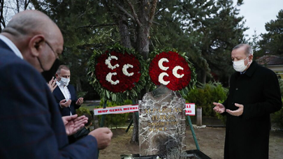 Erdoğan’dan Alparslan Türkeş’in kabrine ziyaret