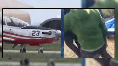 İzmir'de askeri uçak düştü, pilotlar sağ kurtuldu...