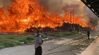 Afyon'daki enerji santralinde yangın