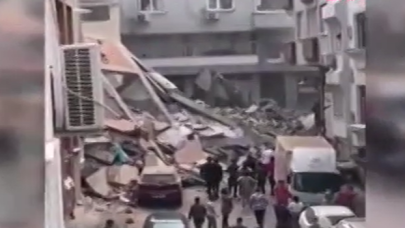 İstanbul'da 5 katlı bina çöktü