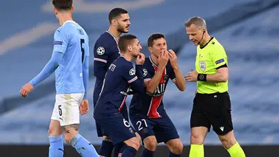 Manchester City - PSG maçının hakemi Björn Kuipers'e küfür suçlaması!