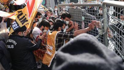Taksim Meydanı'na izinsiz yürüyüşe 244 gözaltı