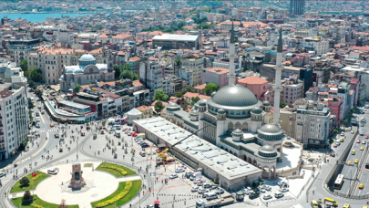 Taksim'e yapılan cami yarın açılıyor