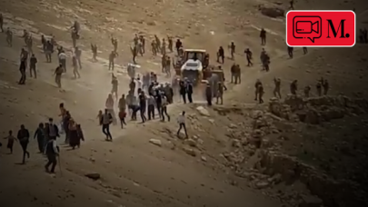 Van’da taş ocağı yapımına vatandaş tepki gösterdi, silah sesleri duyuldu