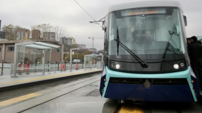 İstanbul'da sağanak yağış: Tramvay seferleri durdu!