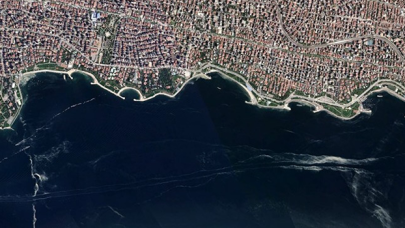 İstanbul'daki müsilajın uzaydan görüntüsü!