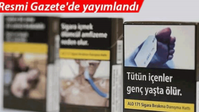 Sigara paketlerinde yeni değişiklik kararı