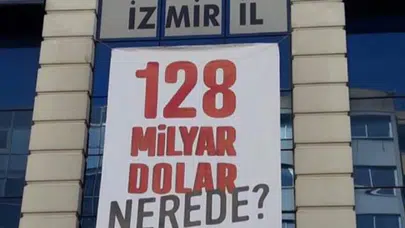 "128 milyar dolar nerede?" pankartına ceza mahkemeden döndü