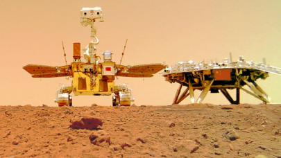 Çin'in Mars gezgini çektiği yeni fotoğrafları paylaştı