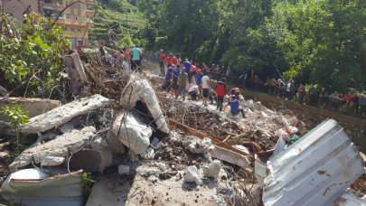 Rize'de selin ağır bilançosu: 47 bina yıkıldı, 99 binada ağır hasar