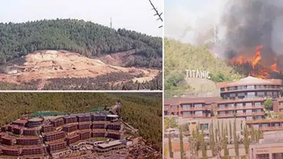 Yangın sonrası dikilen otel, yangın nedeniyle tahliye edildi