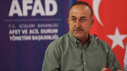 Bakanlar Çavuşoğlu ve Karaismailoğlu yangın bölgesinde