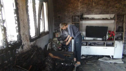 Bir ay sonra evlenecek Fatma Tan'ın çeyizi kül oldu