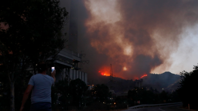 Termik santral bölgesindeki alevler etkisini kaybetti
