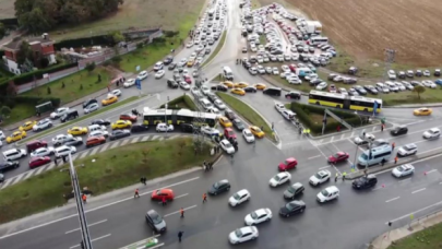 İstanbul'daki Formula 1 trafiği felç etti
