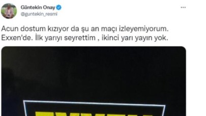 Acun Ilıcalı’ nın Exxen’ i ile ilgili bir şikayet de Güntekin Onay’dan