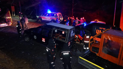 Kazdağları'nda mahsur kalanlar için askeri helikopter devrede