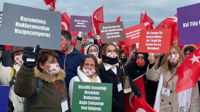 Üsküdar'da güzellik uzmanlarından epilasyon eylemi